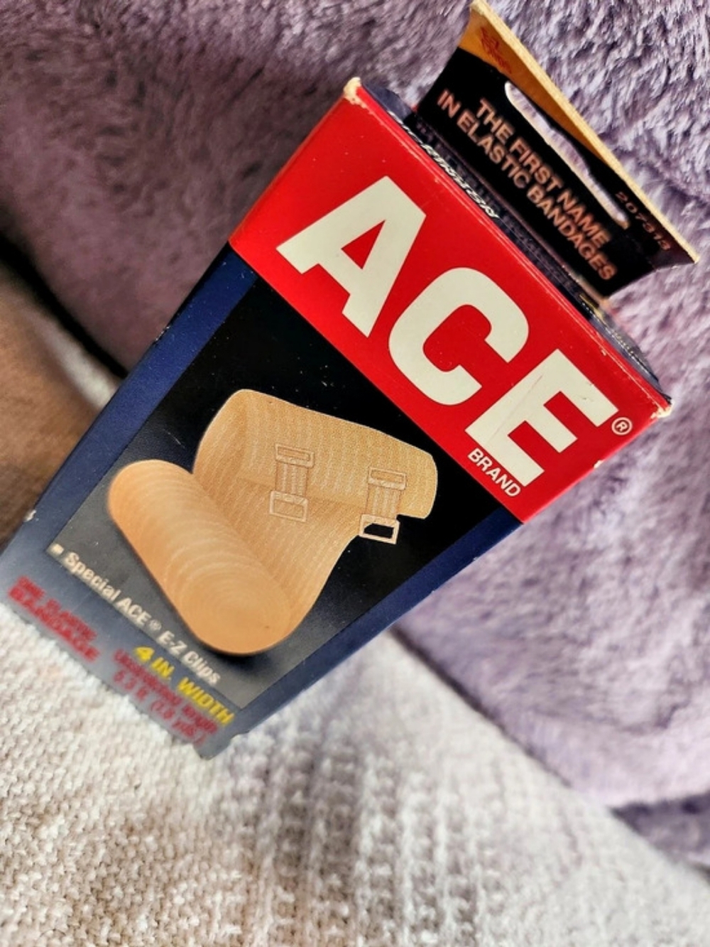 ACE Elastic Bandage with Clips 4 Inch New In Box